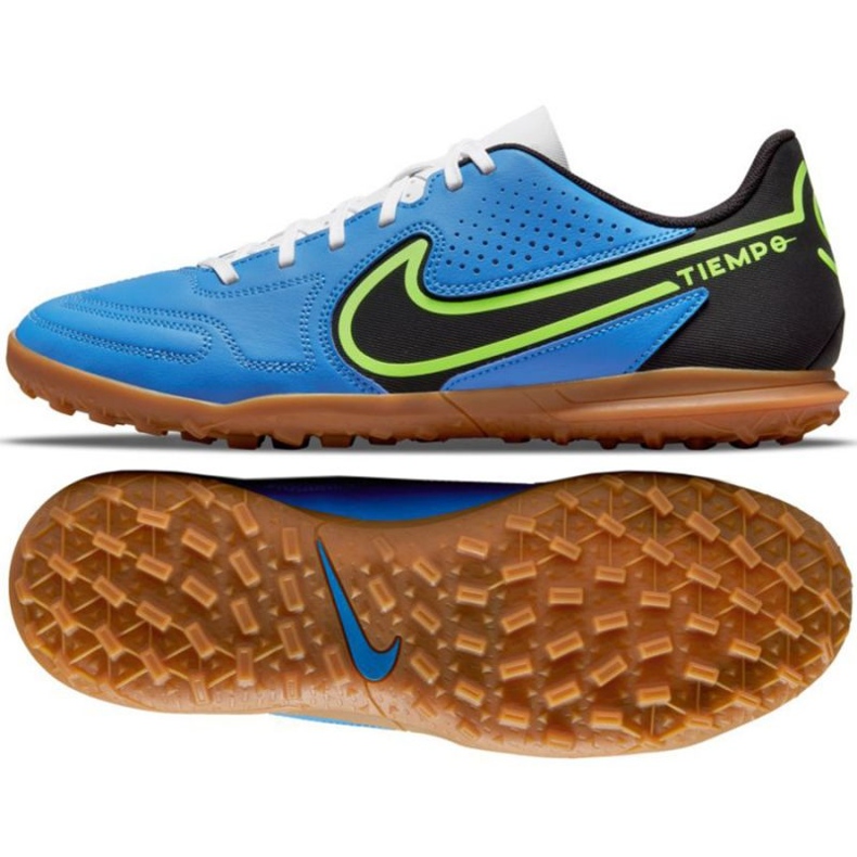 Zapatillas de fútbol Nike Tiempo Legend 9 Club Tf M DA1193 403 azul azul