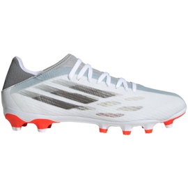 Botas de fútbol adidas X Speedflow.3 Mg M FY3270 azul, blanco, gris / plateado blanco