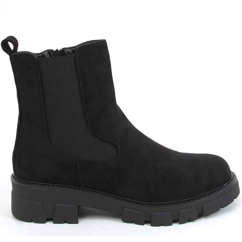 Botines Chelsea de ante negro Hege