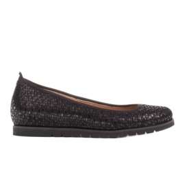 Marco Shoes Bailarinas ligeras con una parte inferior muy suave y un refuerzo oculto negro