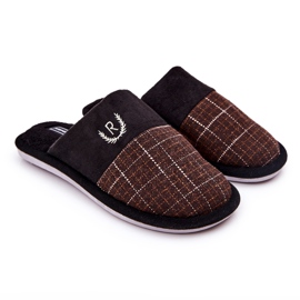 WJ1 Pantuflas Cálidas Cuadros Marrones Blase marrón WJ1 Pantuflas Cálidas Cuadros Marrones Blase marrón