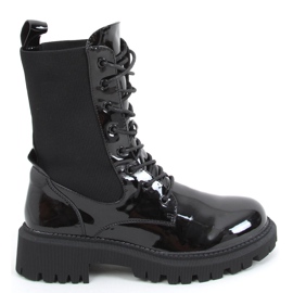 Botas militares con parte superior de calcetín Sanna Black negro