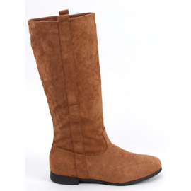 Botas planas Flatty Camel marrón