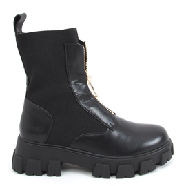 Botas con parte superior de calcetín Ragna Black negro