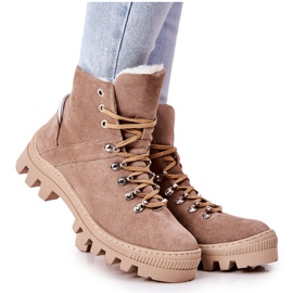 PF1 Botas de gamuza cálidas Sand Sandstorm beige