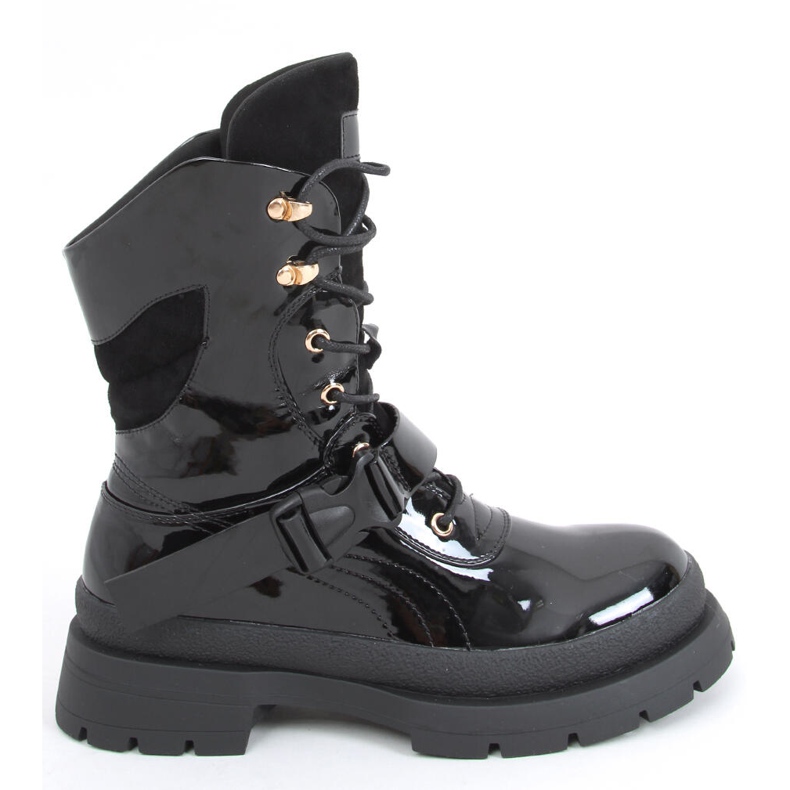 Botas militares Jens Black barnizadas negro Botas militares Jens Black barnizadas negro