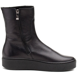 Marco Shoes Botas cómodas 1433B Marco con fondo plano negro Marco Shoes Botas cómodas 1433B Marco con fondo plano negro