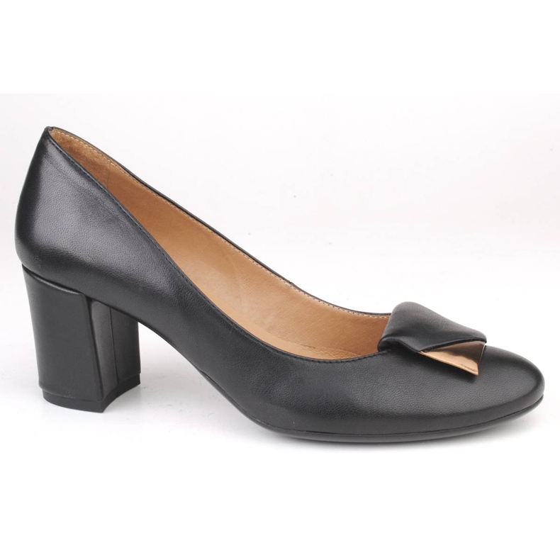 Marco Shoes Bombas cómodas para un pie más ancho con una plantilla suave negro