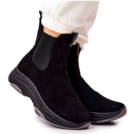 WS1 Botas negras con plataforma de ante Nicci negro WS1 Botas negras con plataforma de ante Nicci negro