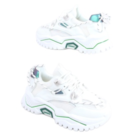 Zapatilla Berta White blanco verde