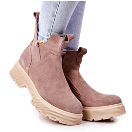Lewski Shoes Botas de ante Workery Lewski 3104 / P Cappucino beige