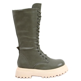 Botas con cordones Zona Green verde