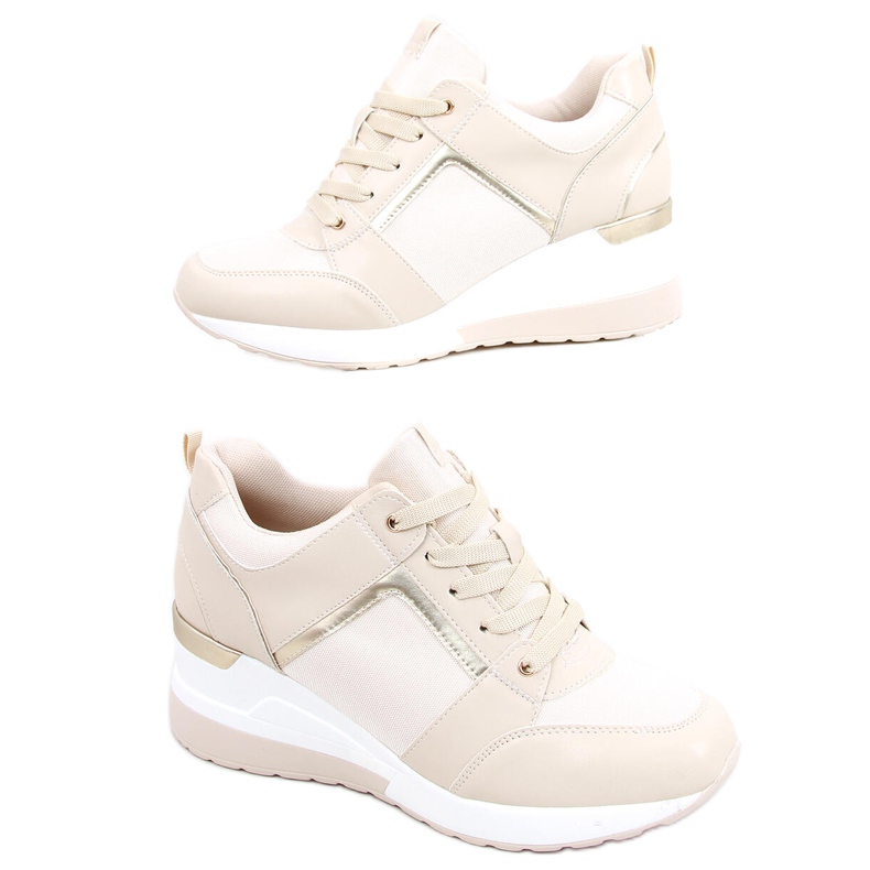 Zapatillas Wisto Apricot con cuña beige