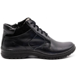 KOMODO Zapato piel invierno hombre negro 907K