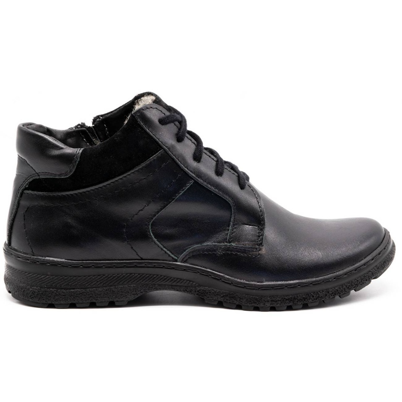 KOMODO Zapato piel invierno hombre negro 907K