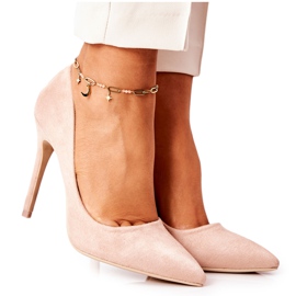 WS1 Tacones Altos Ante Beige Melany