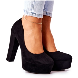 WS1 Zapatos de tacón de ante en la plataforma Bemiso negra negro WS1 Zapatos de tacón de ante en la plataforma Bemiso negra negro