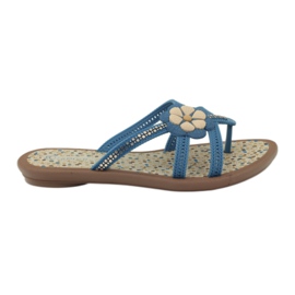 Rider Chanclas, chanclas para niños con flor de agua, Grendha, azul