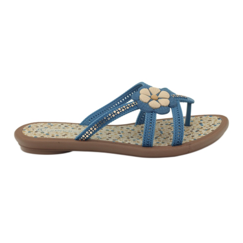 Rider Chanclas, chanclas para niños con flor de agua, Grendha, azul