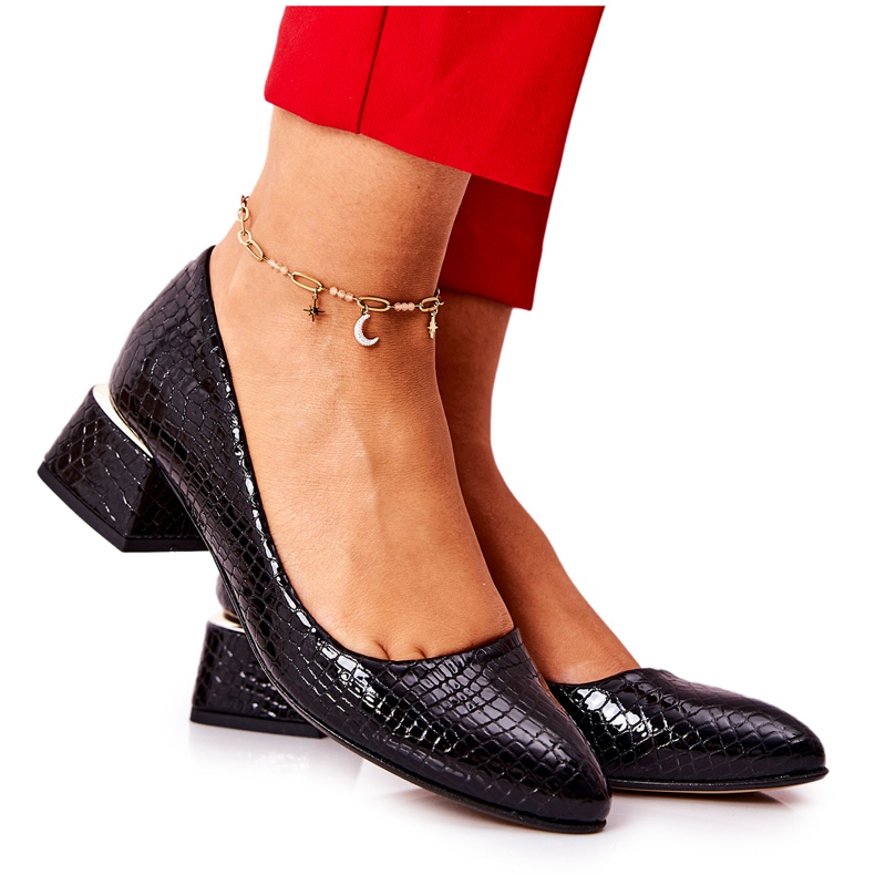 Lewski Shoes Salón Piel Serpiente Lewski 3118 Negro
