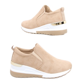 Zapatos cuña Biflo Beige
