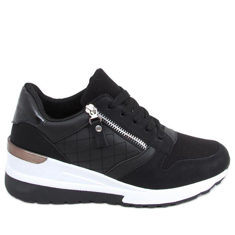 Zapatillas Karita Black con cuña negro Zapatillas Karita Black con cuña negro