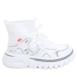 Calcetines deportivos Malin White blanco