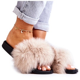 PG2 Pantuflas Piel Natural Beige Naturimo