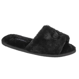 Calvin Klein Slipper Sandal Fur W HW0HW00634-BAX negro