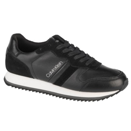Calvin Klein Low Top Lace Up Lth M HM0HM00287-BAX Zapatos negro