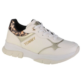 Zapatilla de deporte de corte bajo con cordones de Tommy Hilfiger W T3A4-31173-1242X048 blanco