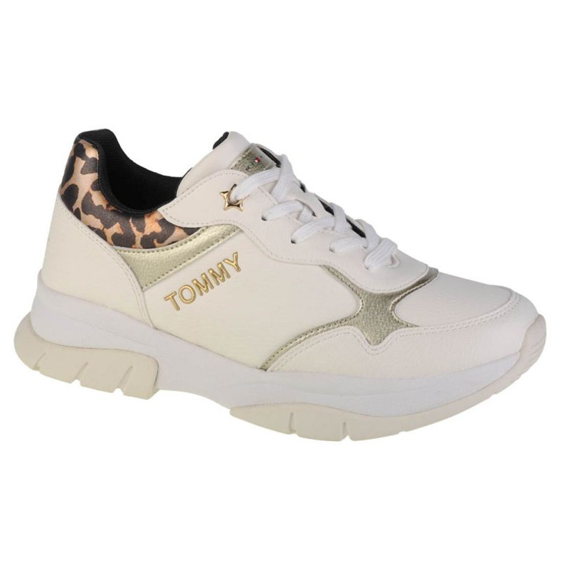 Zapatilla de deporte de corte bajo con cordones de Tommy Hilfiger W T3A4-31173-1242X048 blanco