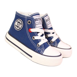 Zapatillas con cremallera Big Star Jr HH374085 azul marino