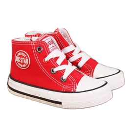 Zapatillas con cremallera Big Star Jr HH374086 rojo