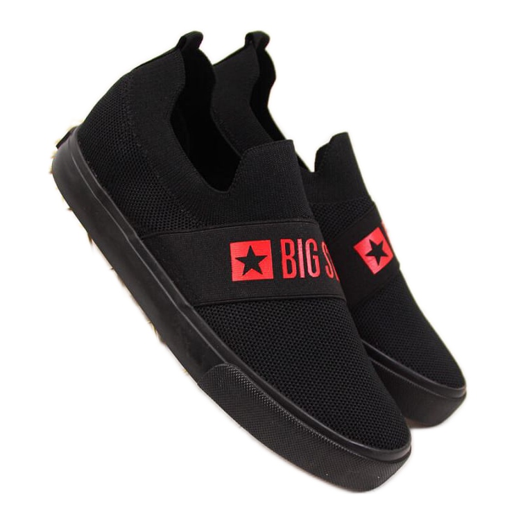 Zapatillas negras sin cordones Big Star W FF274221 negro