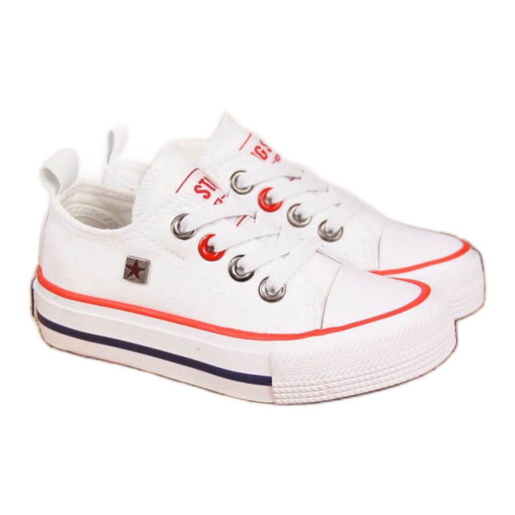 Zapatillas Big Star Jr HH374089 blanco marrón