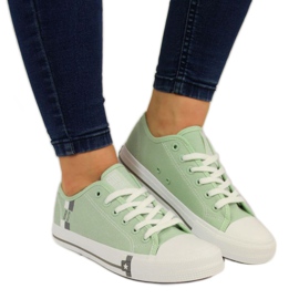 Zapatillas de textil Big Star W HH274112 menta blanco verde