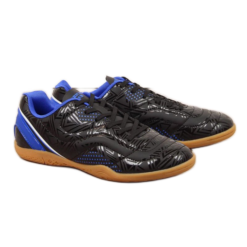 Zapatillas de interior American Club Jr. AM763B negras blanco negro