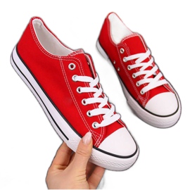 Zapatillas bajas de textil Atletico W ATC266H rojo blanco