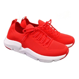 Zapatillas rojas Big Star W DD274580 blanco rojo