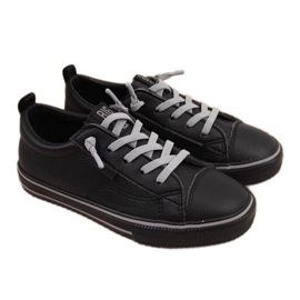 Zapatillas bajas con piel ecológica Big Star Jr HH374038 negro blanco Zapatillas bajas con piel ecológica Big Star Jr HH374038 negro blanco