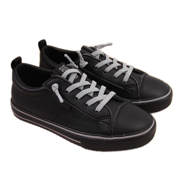 Zapatillas bajas con piel ecológica Big Star Jr HH374038 negro blanco