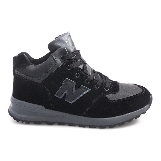 Botas de nieve cálidas H1737B Negro gris