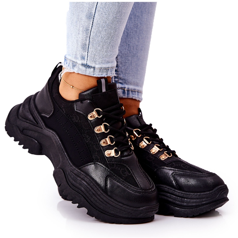 PM1 Zapatos deportivos en la plataforma Flynn negra negro