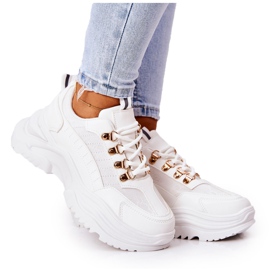 PM1 Zapatos deportivos en la plataforma blanca Flynn blanco