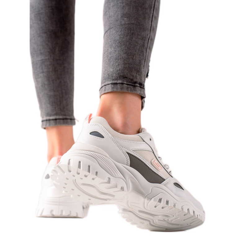 Evento Zapatillas blancas de moda blanco gris