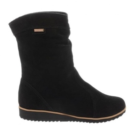 Olivier Botas de piel Emi Black negro
