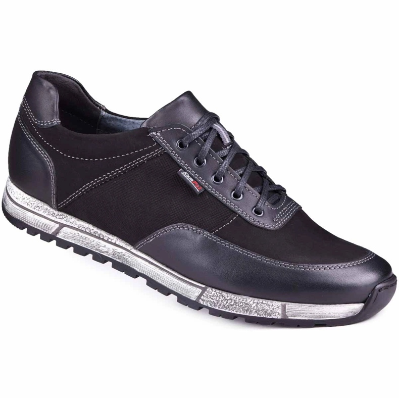 Kampol Zapato casual piel hombre 31/3 negro