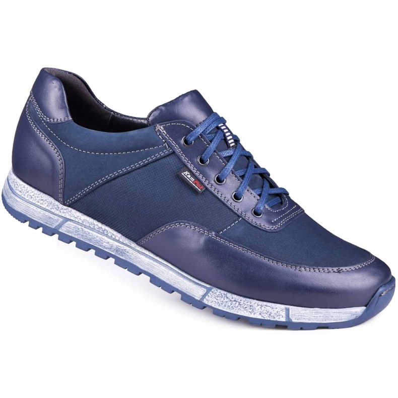 Kampol Zapato casual piel hombre 31/54 azul marino