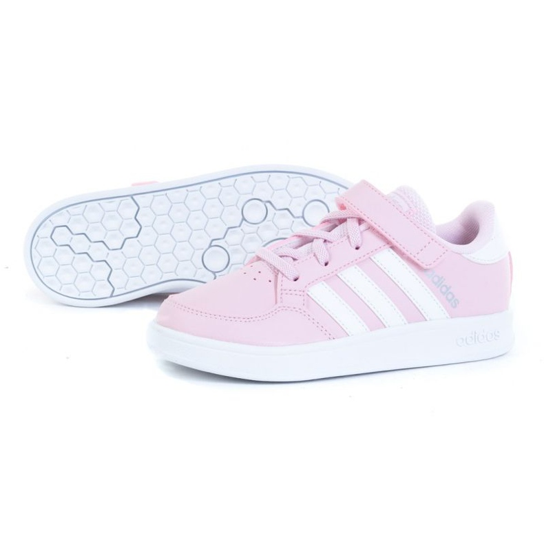 Zapatillas Adidas Breknet C GZ7644 blanco rosado
